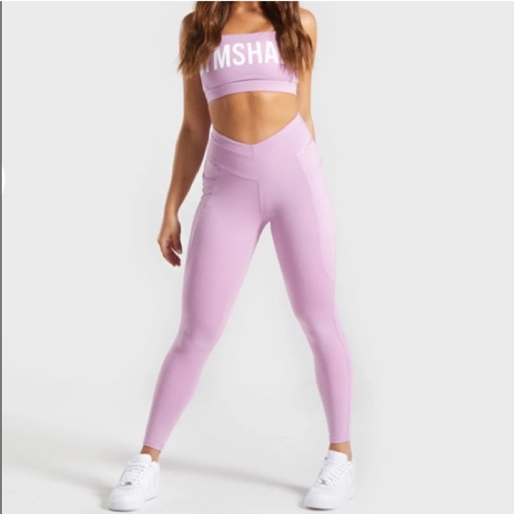 Pastel grape gymshark leggings